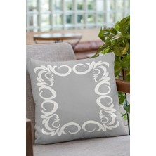 RugViva Premium Tay Tüyü Dokuma Kumaş Sarmal Çerçeveli Çift Taraflı Kırlent Yastık Kılıfı 43X43 Cm KRL387
