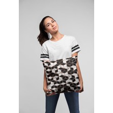 RugViva Petek Dokuma Premium Tay Tüyü Kumaş Çift Taraflı Kırlent Yastık Kılıfı 43X43 Cm KRL270
