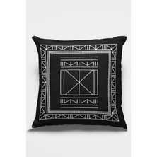 RugViva Çift Taraflı Kırlent Yastık Kılıfı Bohem Dokuma Premium Tay Tüyü Kumaş 43X43 Cm KRL431