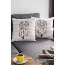 RugViva Premium Tay Tüyü Dokuma Kumaş Çift Taraflı Kırlent Yastık Kılıfı Düş Kapanı 43X43 Cm KRL078