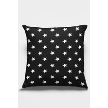 RugViva Yıldızlı Dokuma Premium Tay Tüyü Kumaş Çift Taraflı Kırlent Yastık Kılıfı 43X43 Cm KRL309