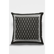 RugViva Dokuma Kumaş Premium Tay Tüyü Çift Taraflı Kırlent Yastık Kılıfı Modern Klasik 43X43 Cm KRL334