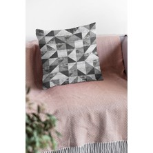 RugViva Geometrik Tay Tüyü Dokuma Premium Kumaş Çift Taraflı Kırlent Yastık Kılıfı 43X43 Cm KRL385