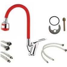 Hareketli Borulu 2 Fonksiyonlu Mutfak Eviye Musluğu Çeşmesi Bataryası Yağmurlama Özellikli