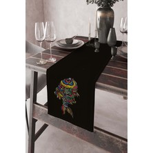 RugViva Tay Tüyü Masa Örtüsü Ranır Elit Dokuma Leke Tutmaz Kumaş 40X140 Cm RNR061