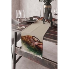 RugViva Tay Tüyü Elit Leke Tutmaz Dokuma Kumaş Masa Örtüsü Ranır 40X140 Cm RNR063