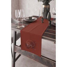 RugViva Tay Tüyü Elit Leke Tutmaz Dokuma Kumaş Masa Örtüsü Ranır 40X140 Cm RNR036