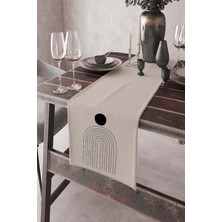 RugViva Elit Leke Tutmaz Tay Tüyü Dokuma Kumaş Masa Örtüsü Ranır 40X140 Cm RNR039
