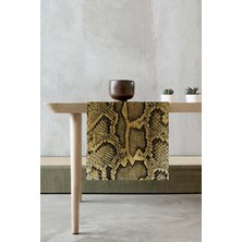 RugViva Masa Örtüsü Ranır Elit Tay Tüyü Dokuma Leke Tutmaz Kumaş 40X140 Cm RNR067