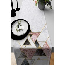 RugViva Elit Dokuma Leke Tutmaz Tay Tüyü Kumaş Masa Örtüsü Ranır 40X140 Cm RNR092