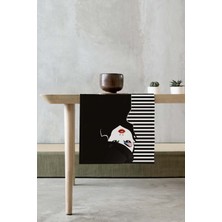 RugViva Masa Örtüsü Ranır Elit Dokuma Leke Tutmaz Tay Tüyü Kumaş 40X140 Cm RNR060