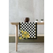 RugViva Masa Örtüsü Runner Elit Tay Tüyü Dokuma Leke Tutmaz Kumaş 40X140 Cm RNR122