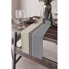 RugViva Leke Tutmaz Elit Tay Tüyü Dokuma Kumaş Masa Örtüsü Runner Avangarde 40X140 Cm RNR145