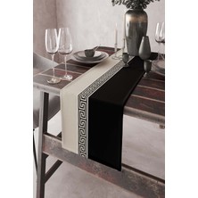 RugViva Masa Örtüsü Runner Elit Tay Tüyü Dokuma Leke Tutmaz Kumaş Avangarde 40X140 Cm RNR146