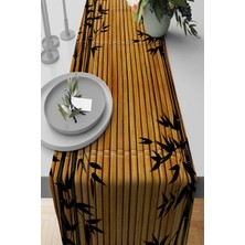 RugViva Masa Örtüsü Runner Elit Tay Tüyü Dokuma Leke Tutmaz Kumaş Bambu 40X140 Cm RNR185