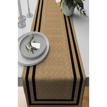 RugViva Dokuma Kumaş Elit Tay Tüyü Leke Tutmaz Masa Örtüsü Runner Hasır 40X140 Cm RNR187