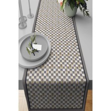 RugViva Masa Örtüsü Runner Elit Tay Tüyü Dokuma Leke Tutmaz Kumaş Mackenzie 40X140 Cm RNR226