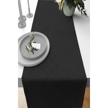 RugViva Sade Jüt Desenli Runner Dijital Baskılı Elit Tay Tüyü Leke Tutmaz Masa Örtüsü 40X140 Cm RNR258