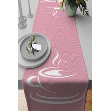 RugViva Dokuma Leke Tutmaz Elit Tay Tüyü Kumaş Masa Örtüsü Runner Fincanlı 40X140 Cm RNR283