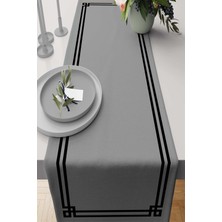 RugViva Masa Örtüsü Leke Tutmaz Elit Tay Tüyü Dokuma Kumaş Runner Köşeli 40X140 Cm RNR279