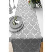 RugViva Leke Tutmaz Elit Tay Tüyü Dokuma Kumaş Masa Örtüsü Runner Fas 40X140 Cm RNR343