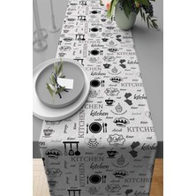 RugViva Leke Tutmaz Elit Tay Tüyü Dokuma Kumaş Masa Örtüsü Runner Mutfak 40X140 Cm RNR339