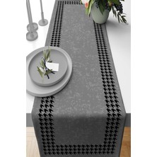 RugViva Kazayağı Elit Tay Tüyü Dokuma Leke Tutmaz Kumaş Masa Örtüsü 40X140 Cm RNR362
