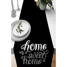 RugViva Tay Tüyü Dokuma Elit Leke Tutmaz Kumaş  Masa Örtüsü Home Sweet Runner 40X140 Cm RNR426
