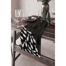 RugViva Elit Tay Tüyü Dokuma Leke Tutmaz Kumaş Masa Örtüsü Runner Balıklı 40X140 Cm RNR423