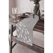 RugViva Dokuma Leke Tutmaz Elit Tay Tüyü Kumaş Masa Örtüsü Balıklı Runner 40X140 Cm RNR425