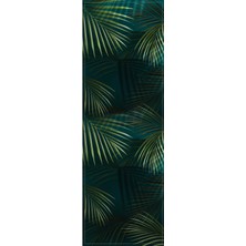 RugViva Tay Tüyü Elit Dokuma Leke Tutmaz Kumaş Masa Örtüsü Runner Yapraklı 40X140 Cm RNR438