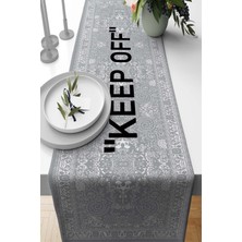 RugViva Elit Tay Tüyü Dokuma Leke Tutmaz Kumaş Masa Örtüsü Keep Off 40X140 Cm RNR452