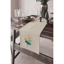 RugViva Masa Örtüsü Ranır Elit Tay Tüyü Dokuma Leke Tutmaz Kumaş 40X140 Cm RNR049