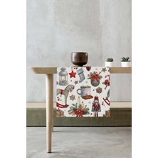 RugViva Tay Tüyü Masa Örtüsü Ranır Elit Dokuma Leke Tutmaz Kumaş 40X140 Cm RNR079