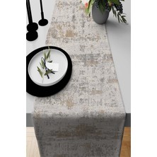 RugViva Elit Tay Tüyü Dokuma Leke Tutmaz Kumaş Masa Örtüsü Runner Vintage Sade 40X140 Cm RNR128