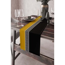 RugViva Dokuma Kumaş Elit Tay Tüyü Leke Tutmaz Masa Örtüsü Runner Avangarde 40X140 Cm RNR148