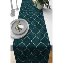 RugViva Dokuma Leke Tutmaz Elit Tay Tüyü Kumaş Masa Örtüsü Runner Fas 40X140 Cm RNR259