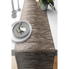 RugViva Elit Tay Tüyü Dokuma Leke Tutmaz Kumaş Masa Örtüsü Runner Deri Dokulu 40X140 Cm RNR348