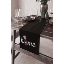 RugViva Elit Tay Tüyü Dokuma Leke Tutmaz Kumaş Home Sweet Masa Örtüsü Runner 40X140 Cm RNR358
