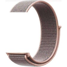  Apsuwa Realme Watch Uyumlu Kordon Velcro Kumaş Saat Kordonu Kayış 20/LM10-ROSE Gold