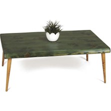 Entema Doğal Ağaç Masif Kütük Orta Sehpa (60CM x 120CM) Ağaç Ayak