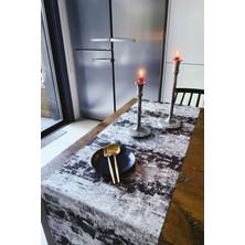 Arma House Siyah & Beyaz Elegant Lazer Kesim Runner