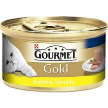 Gourmet Gold Kıyılmış Tavuklu Konserve Kedi Maması 85 gr (24 Adet)