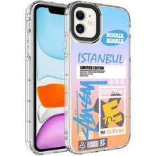 Kip GSM Apple iPhone 12 Kılıf Kamera Korumalı Renkli Desenli Sert Silikon Korn Kapak