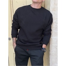 MEİLİFENG Oversize 3 Iplik %100 Pamuk Sweatshirt