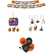 Halloween Cadılar Bayramı Balonlu Asma Süs Set