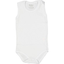 by BebekOdam Ekru Sade Alttan Çıt-Çıtlı Askılı Body Zıbın