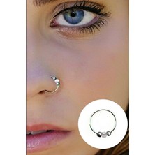 Begonia Accessories 925 Ayar Gümüş 3 Top Boncuklu Hızma Klasik Oval Şekil Özellikli