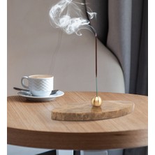 Sermo Oval Mermer Tütsülük - Latte - Krem