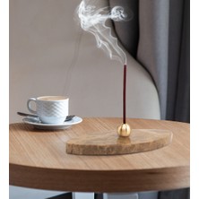 Sermo Oval Mermer Tütsülük - Latte - Krem